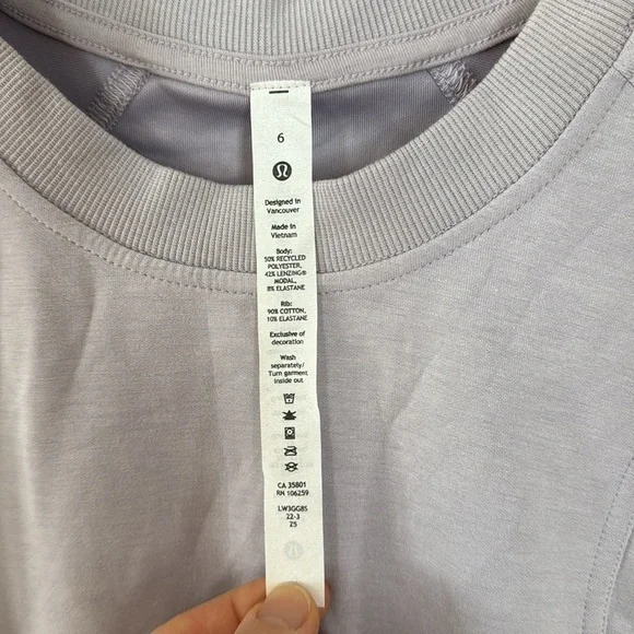 NWT Lululemon Softstreme Ribbed Hem Pullover - Picture 5 of 7